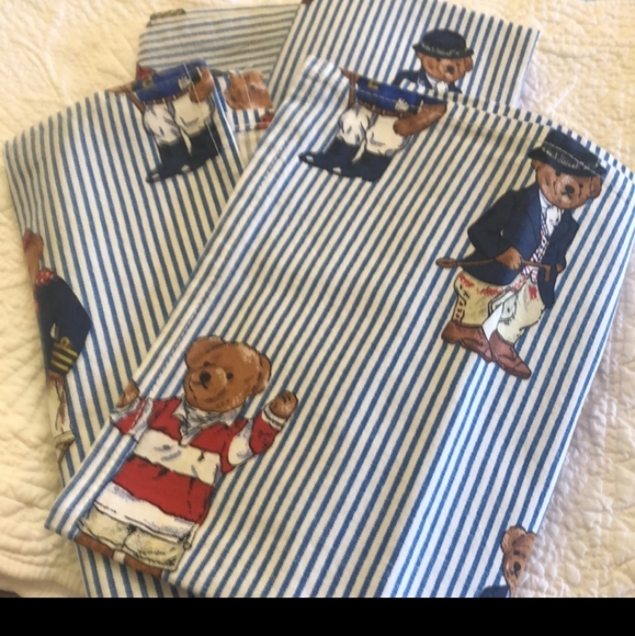 Ralph Lauren Polo Bear Napkins - Picture 1 of 2